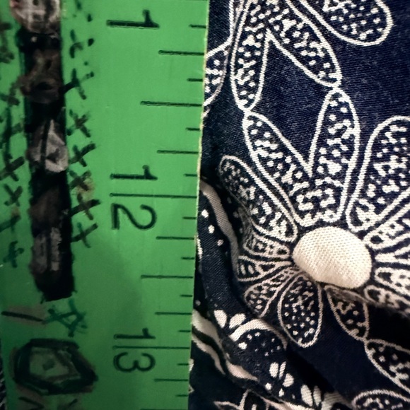 Intimately Free People Navy Boho Bandana Style Print Wide Leg Pants sz - Picture 10 of 11